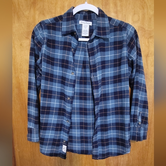 Boys Tommy Bahama Flannel Button Down Shirt - Picture 2 of 4